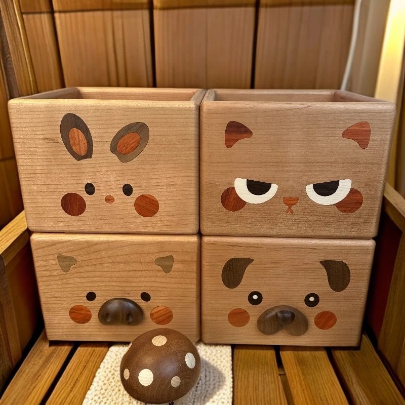 可爱桌面收纳筐全独板 日常送礼