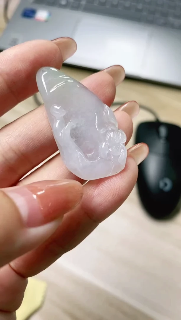 翡翠未镶嵌颈饰5天然缅甸翡翠A货悟道