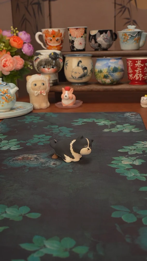 流浪系列 小花狗摆件