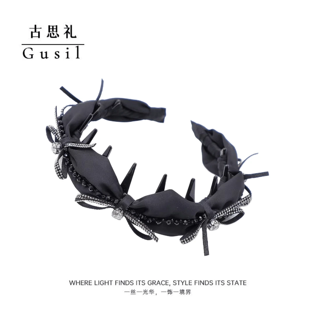 古思礼【丝韵】韩系赫本时尚减龄高颅顶百搭显气质发箍GS8632