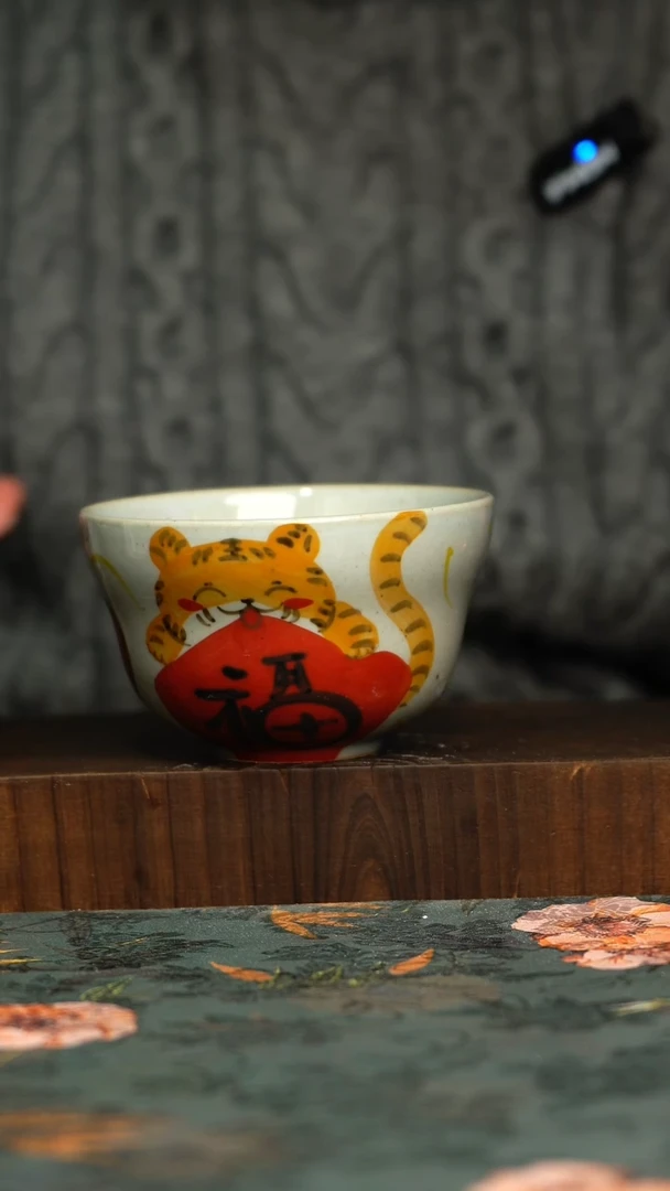 杯釉下彩手工手绘同款陶器