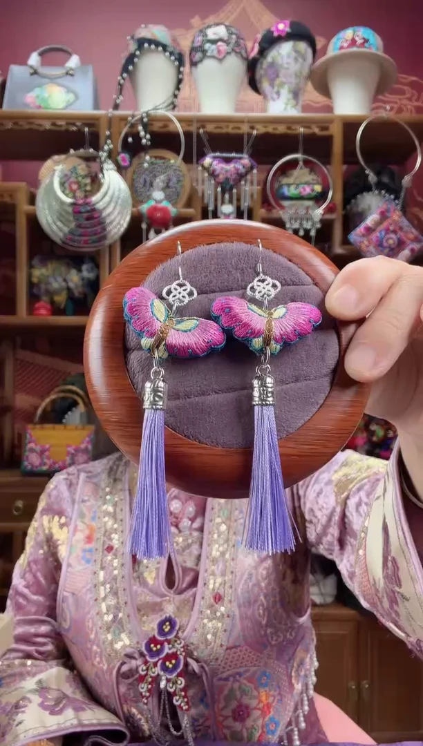 刺绣耳环41 甜甜家