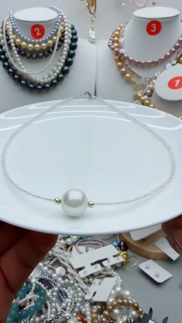 淡水珍珠未镶嵌颈饰1