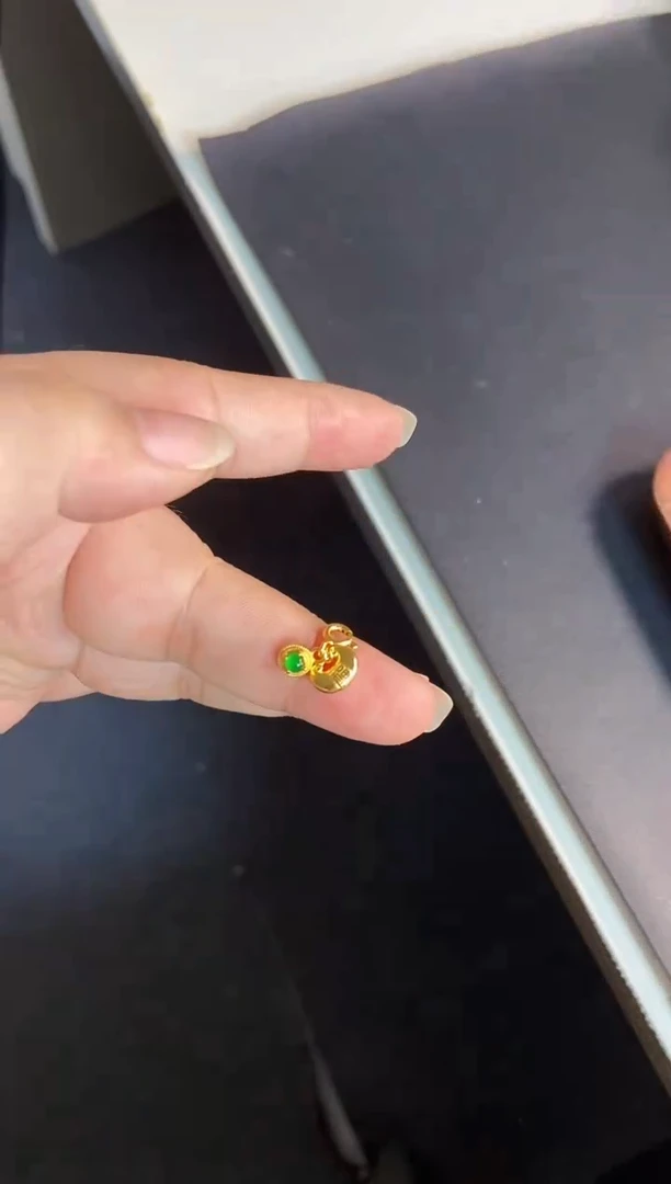 吊坠(不含链)银S925镶嵌翡翠1