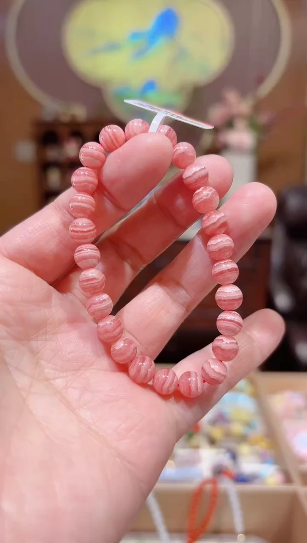【闪购商品】菱锰矿（红纹石）手串未镶嵌设计款手串