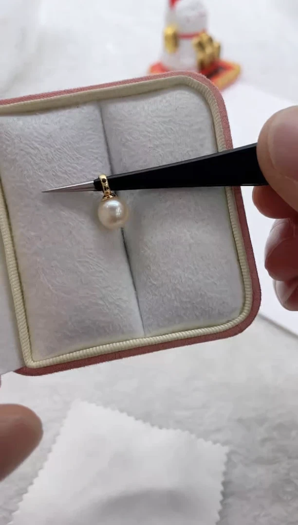 【闪购商品】海水珍珠吊坠(不含链)银S925镶嵌海水珍珠吊坠