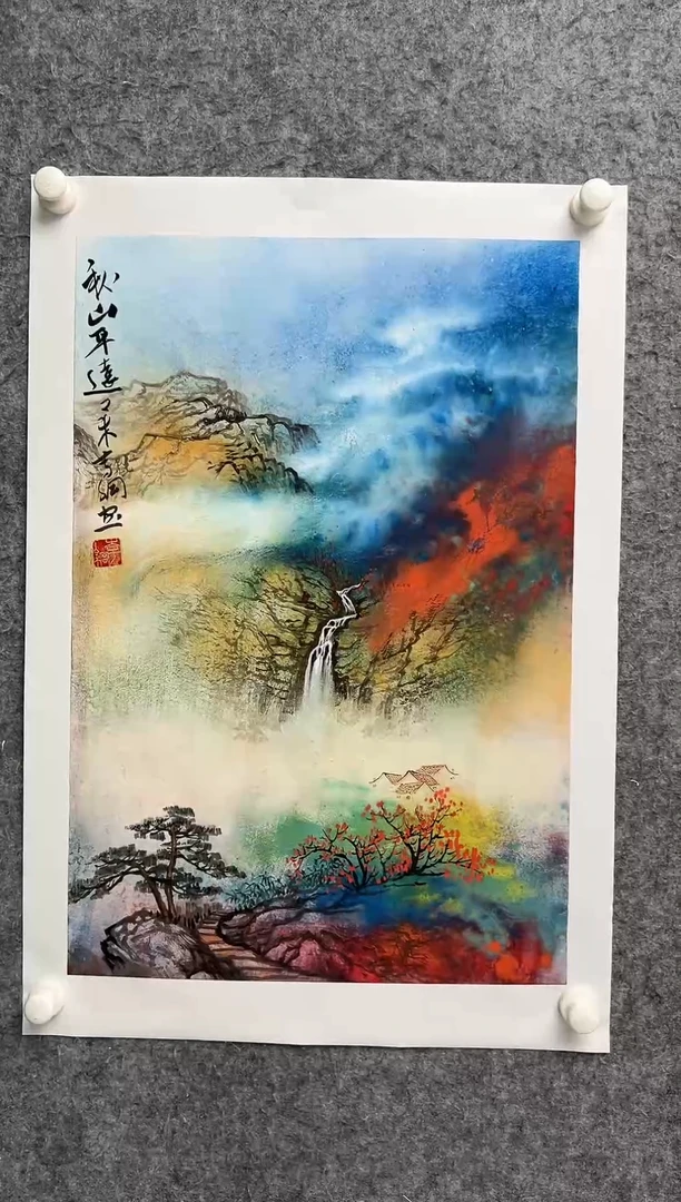 国画李纲-2.7平尺-国画作品