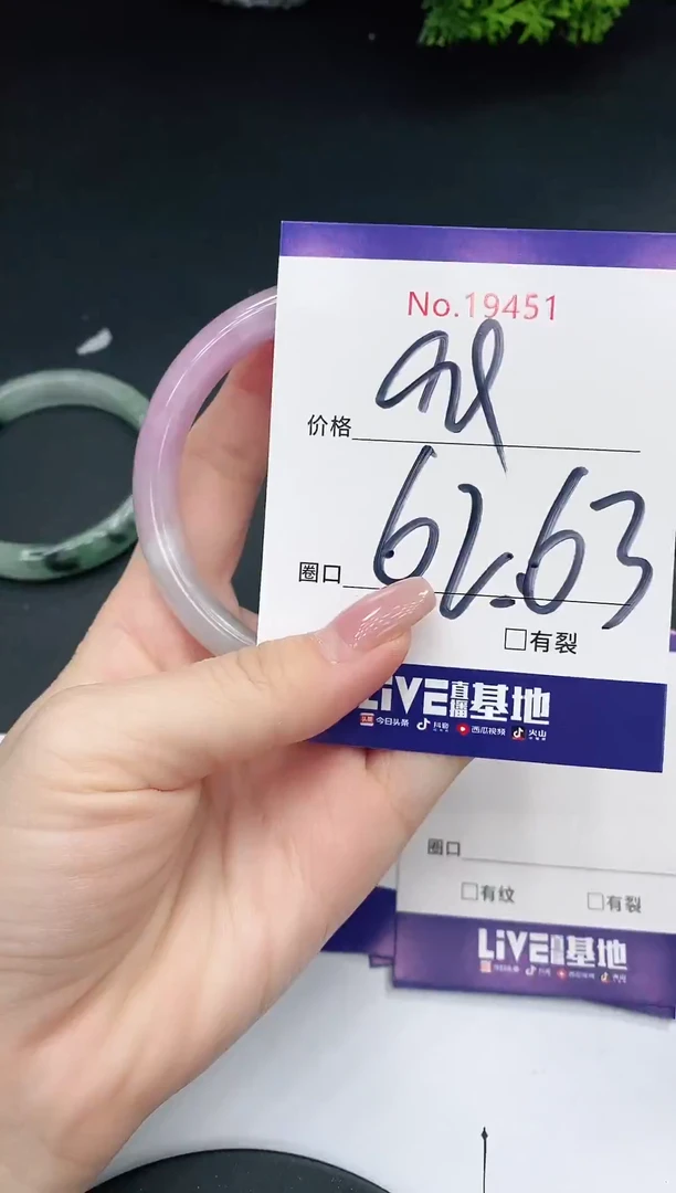 未镶嵌手镯翡翠19451