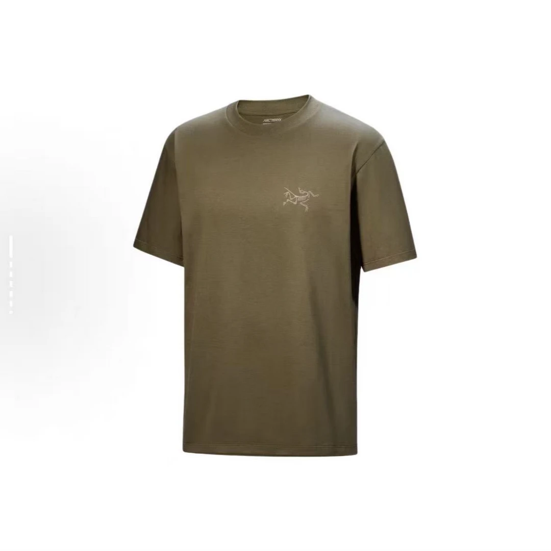 KRAGGSL品牌logo印花圆领透气体能短袖T恤男款