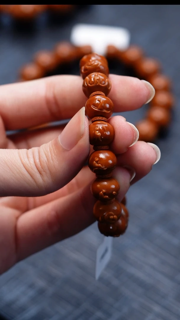 手串/手链橄榄核紫*橄榄核