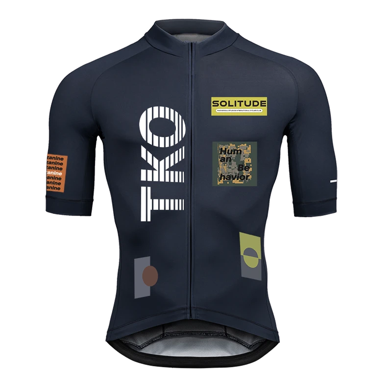 TKO夏季休闲骑行服短袖透气速干公路山地车舒适户外自行车服上衣