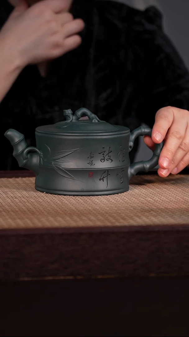 茶壶紫砂绿泥 450cc