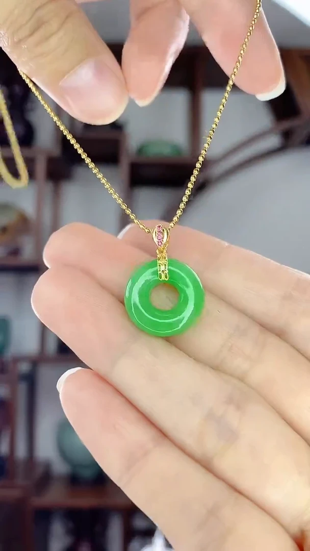 翡翠未镶嵌吊坠(赠链)小甜甜X28