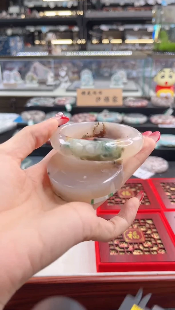 未镶嵌手镯石英质玉55圈口（赠品镯心）6455454