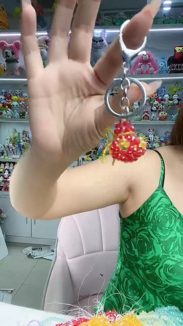 玻璃1668卡6水晶葫芦挂件材料包1套大红