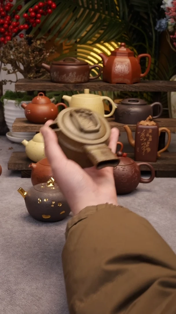 【闪购商品】紫砂壶高温段泥侧把130CC