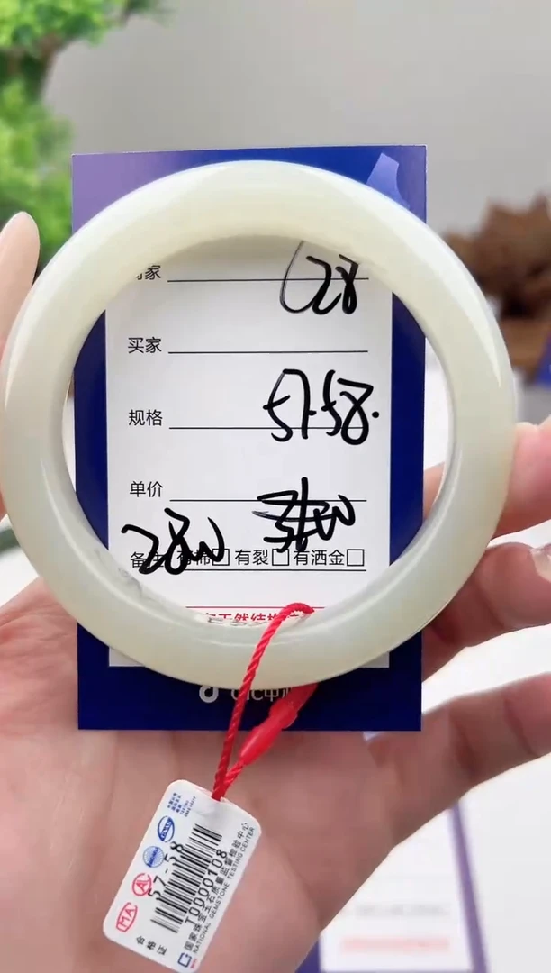 未镶嵌手镯和田玉微色差C28