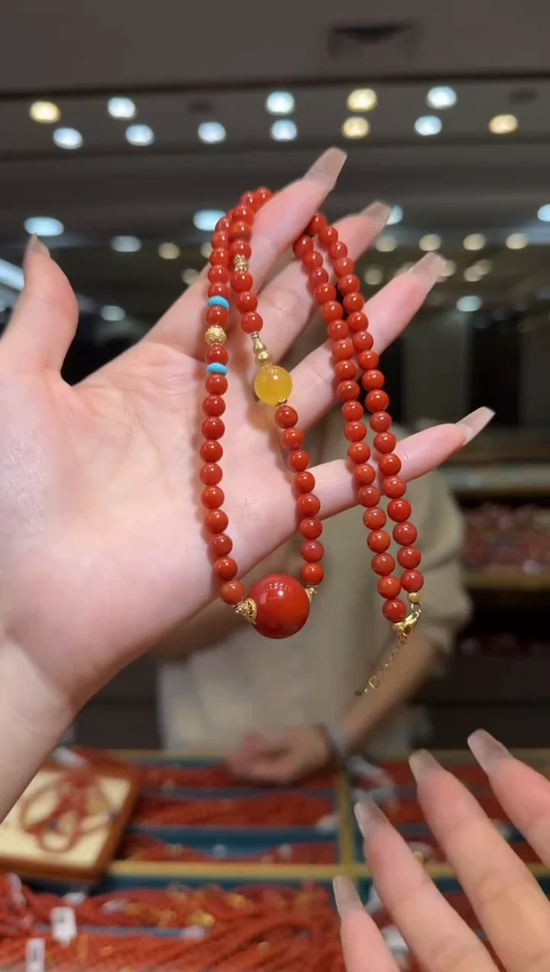 未镶嵌珠串南红玛瑙12.1-6mm（多样式）9800020668