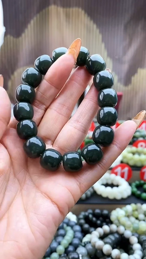 未镶嵌手串和田玉老型且末蓝14