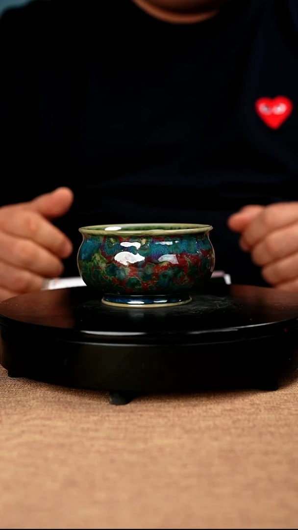 【闪购商品】228#盼龙窑一级品原矿钧瓷炉钧釉卢氏杯