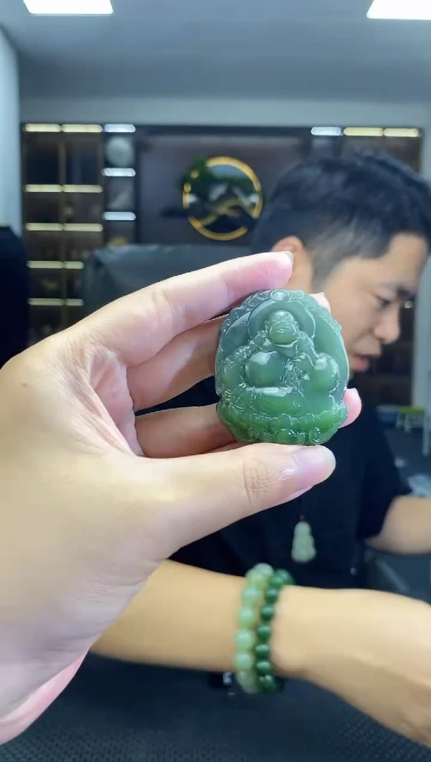颈饰未镶嵌和田玉佛公吊坠清货4