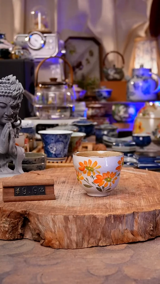 杯子菊花手工手绘手工手绘