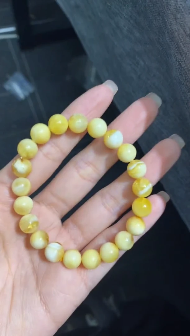 裸石蜜蜡未镶嵌天然特色爆花手串
