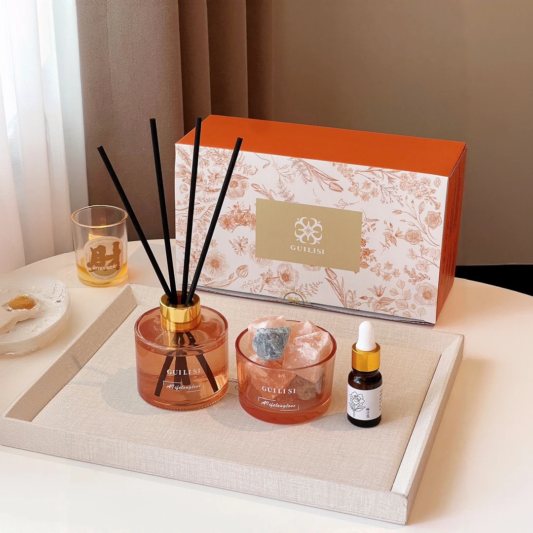 【全国包邮】贵丽丝晶石香薰礼盒卧室客厅香氛持久留香