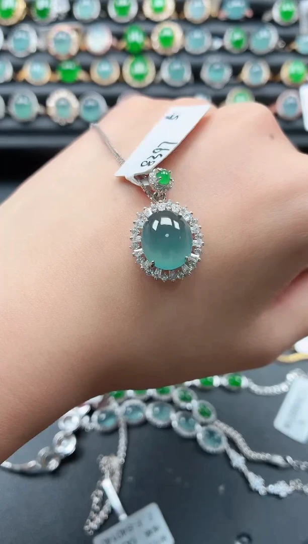 翡翠戒指银S925镶嵌11111
