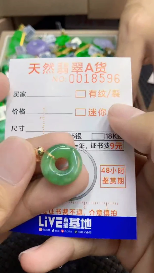 翡翠未镶嵌颈饰             1