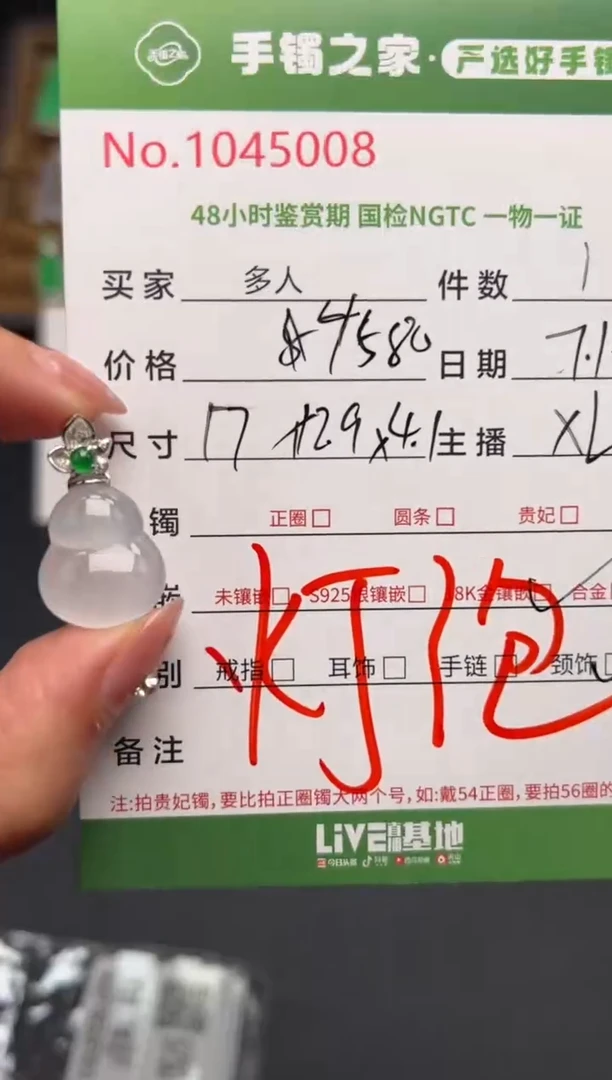 翡翠18K金镶嵌颈饰多人