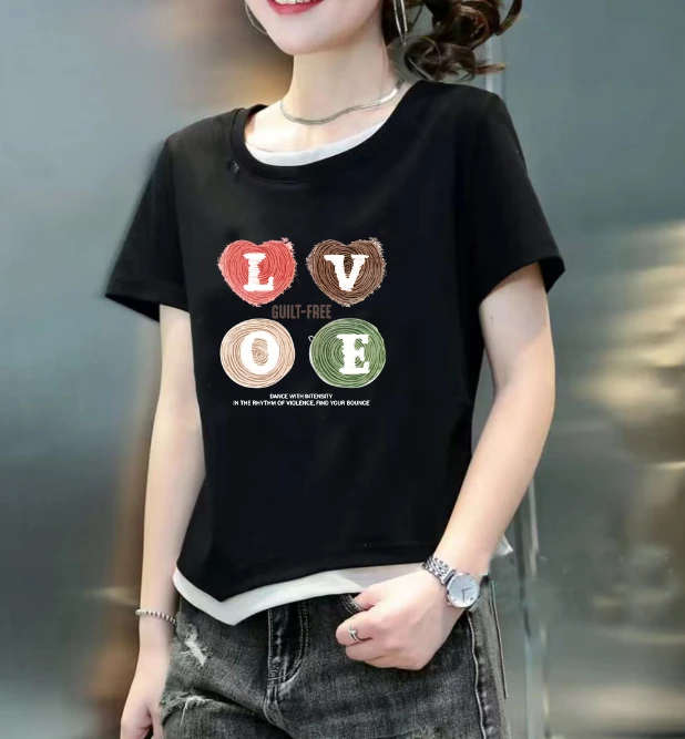 衣长50 新款夏季时尚休闲显瘦气质减龄女装上衣9918#【15-1】