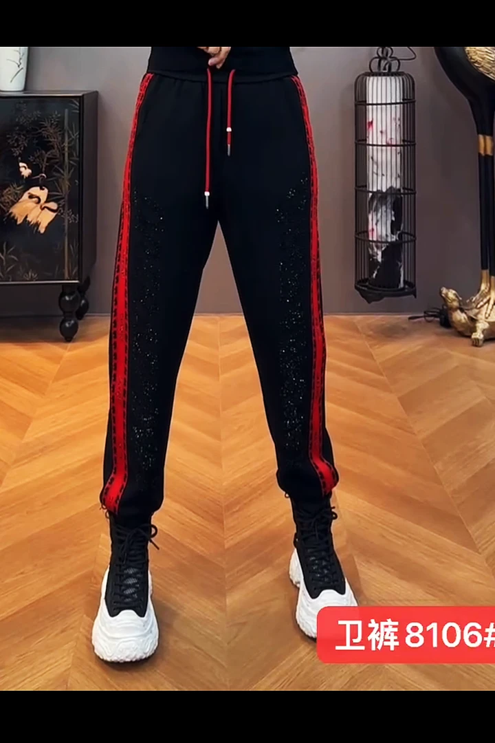 春款新品卫裤显瘦百搭洋气收口卫裤大码松紧腰卫裤