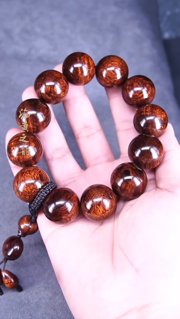 【闪购商品】黄花梨/降香黄檀手串/手链20mm龙鳞瘤(多样性,发一)