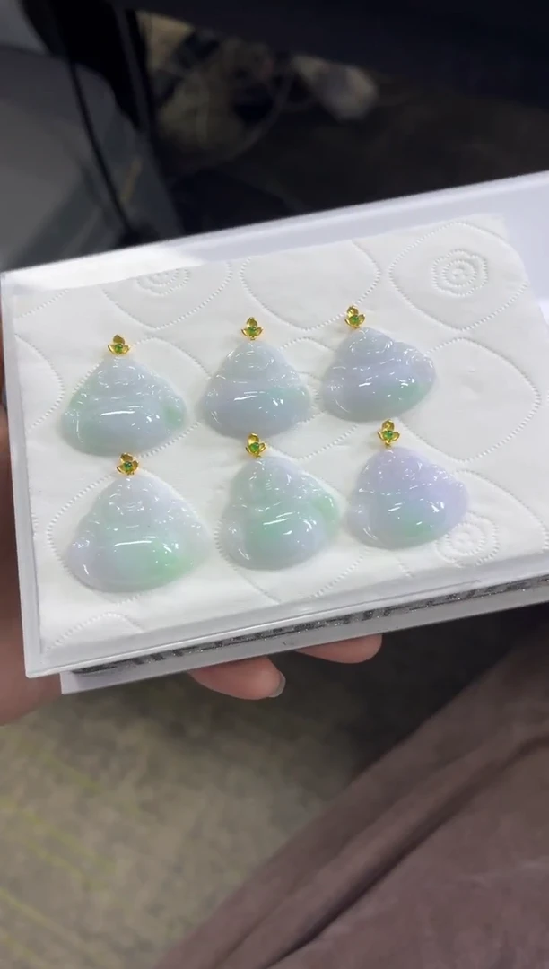 颈饰未镶嵌翡翠V473/多样性发一件/配绳子