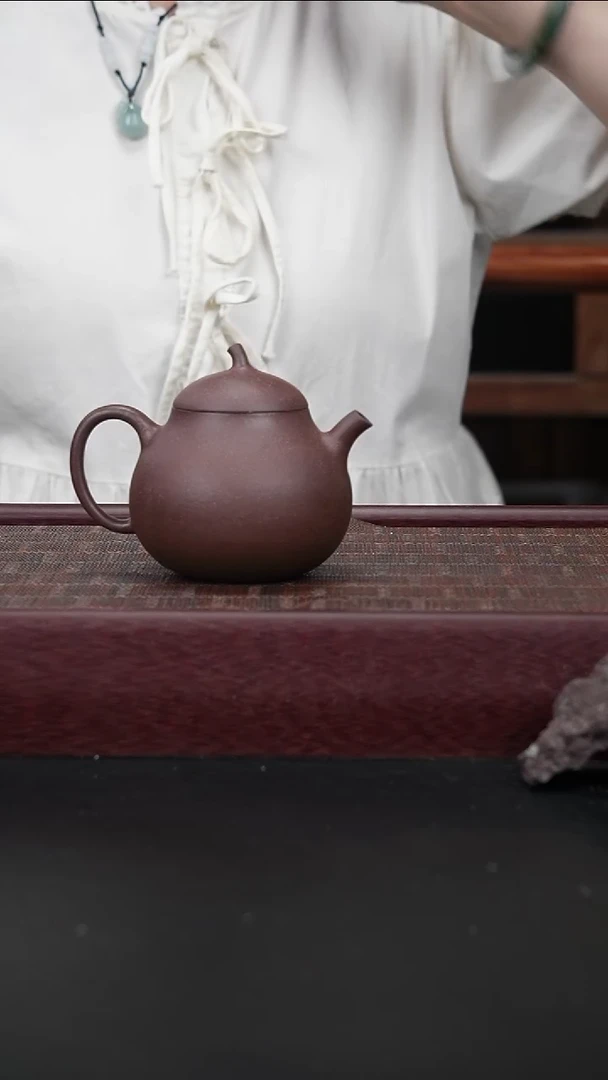 茶壶紫砂yz桃花泥 茄瓜160CC