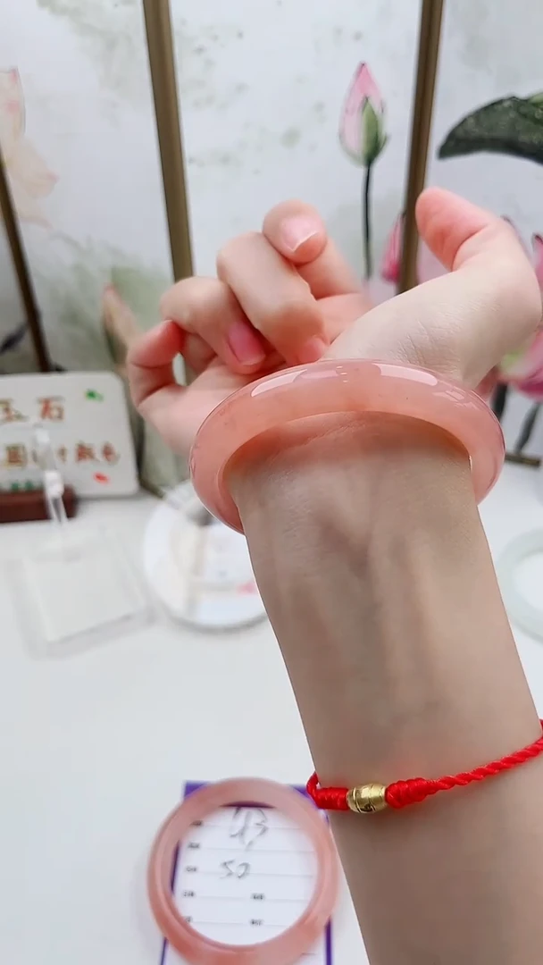 石英质玉手镯未镶嵌L12微色差58MM