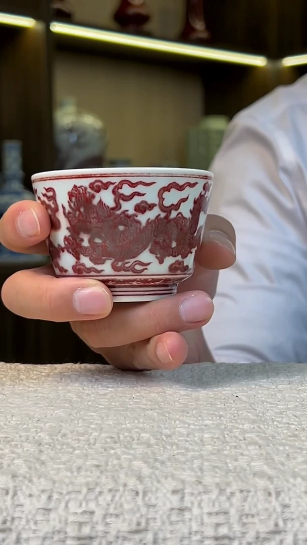 瓷片流*景德镇毛仔柴窑杯*