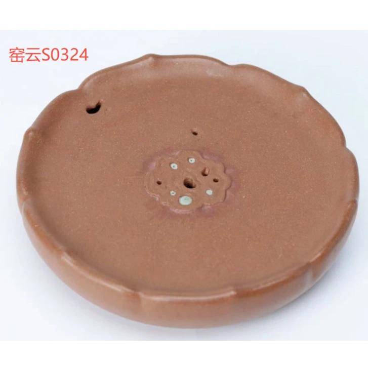 【非遗好物】梵莲系列-莲语壶承直径15CM,高3CM（窑云S0324