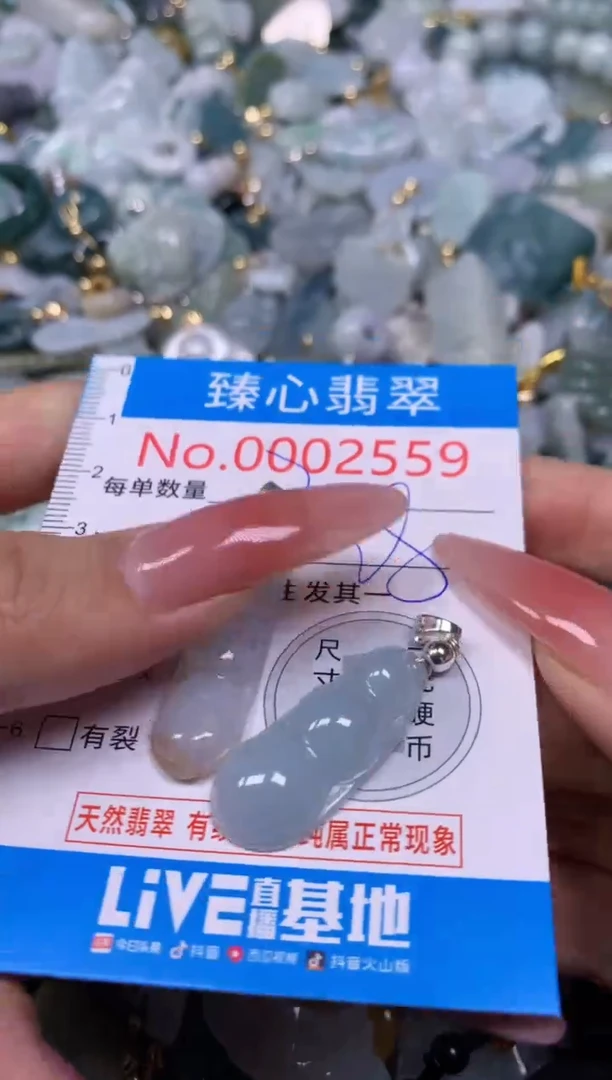 【闪购商品】翡翠颈饰未镶嵌含绳0002559