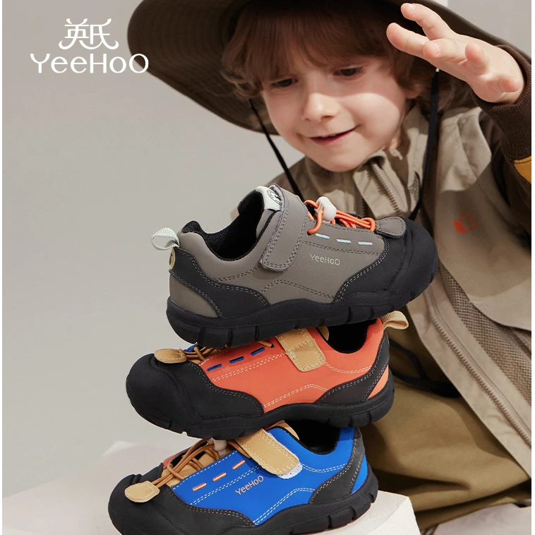 英氏童鞋儿童潮款运动鞋秋季3岁学步鞋软底男童户外鞋防滑女童鞋