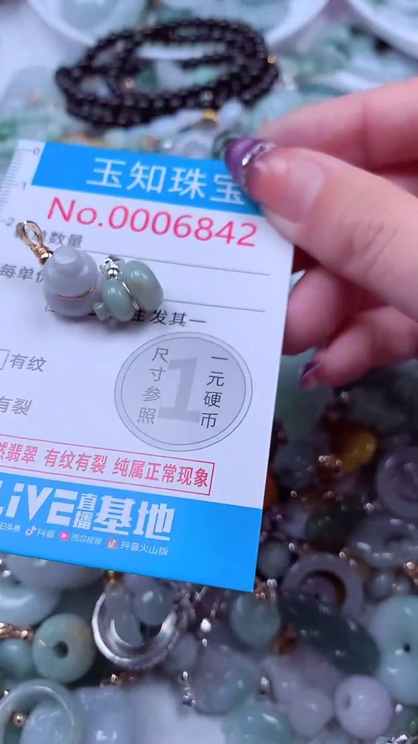 翡翠未镶嵌吊坠(不含链)6842