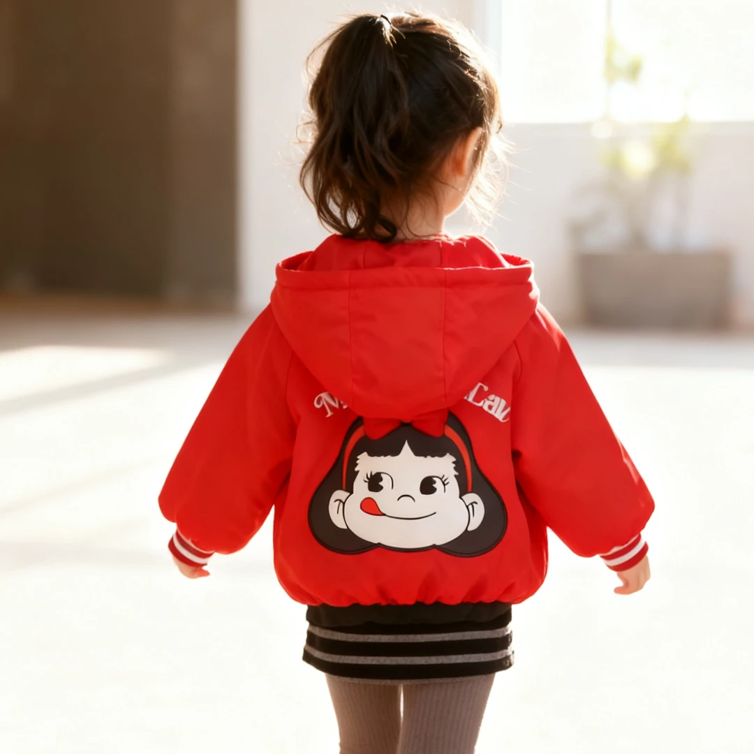 【小破孩】2025新款冬季保暖加加厚女童连帽外套