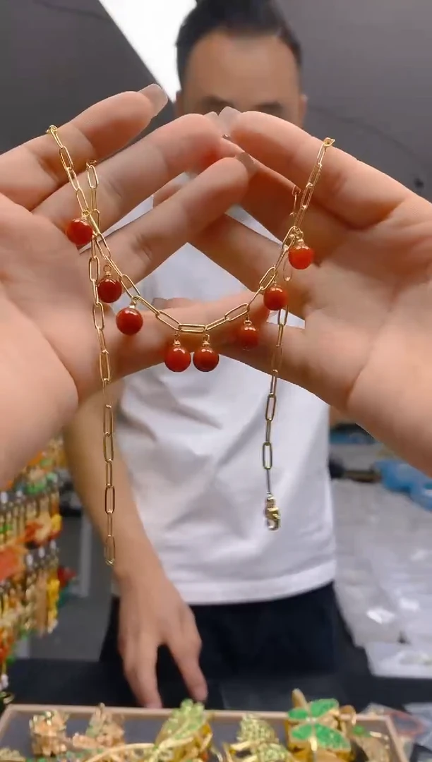 【闪购商品】翡翠耳饰合金289翡翠锁骨链