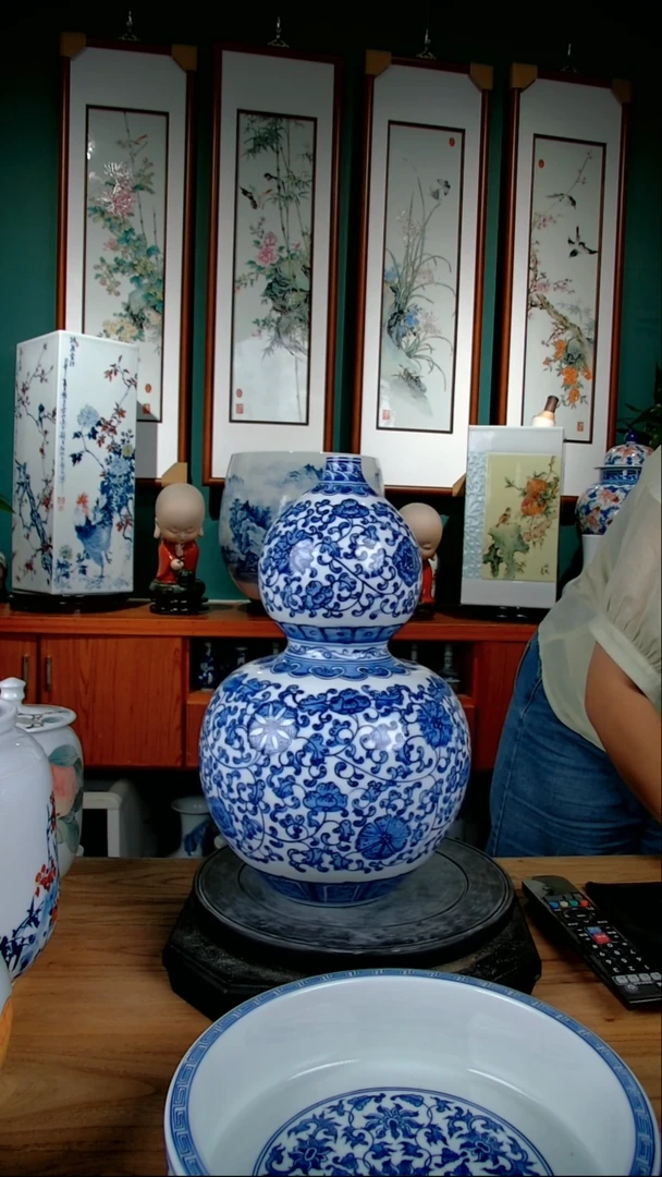 摆件壶**途景德镇手绘陶瓷88888888