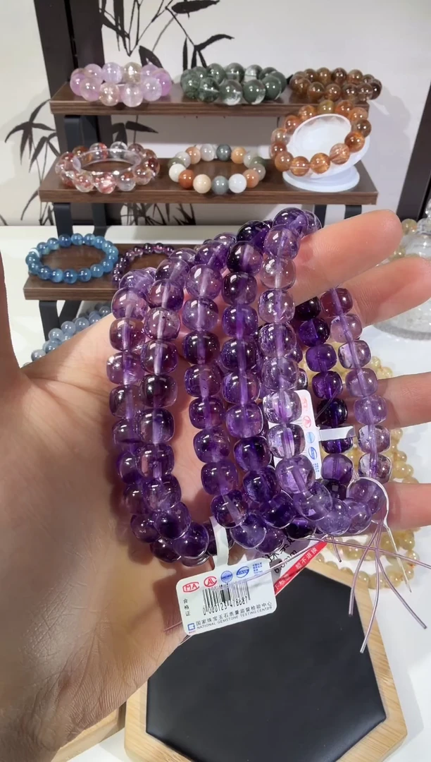 水晶摆件未镶嵌SJ-306老型珠紫超七