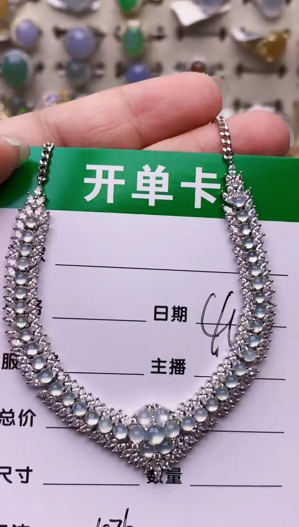 银S925镶嵌戒指翡翠1076