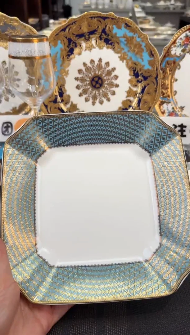 瓷片8英寸方形菜盘福利价