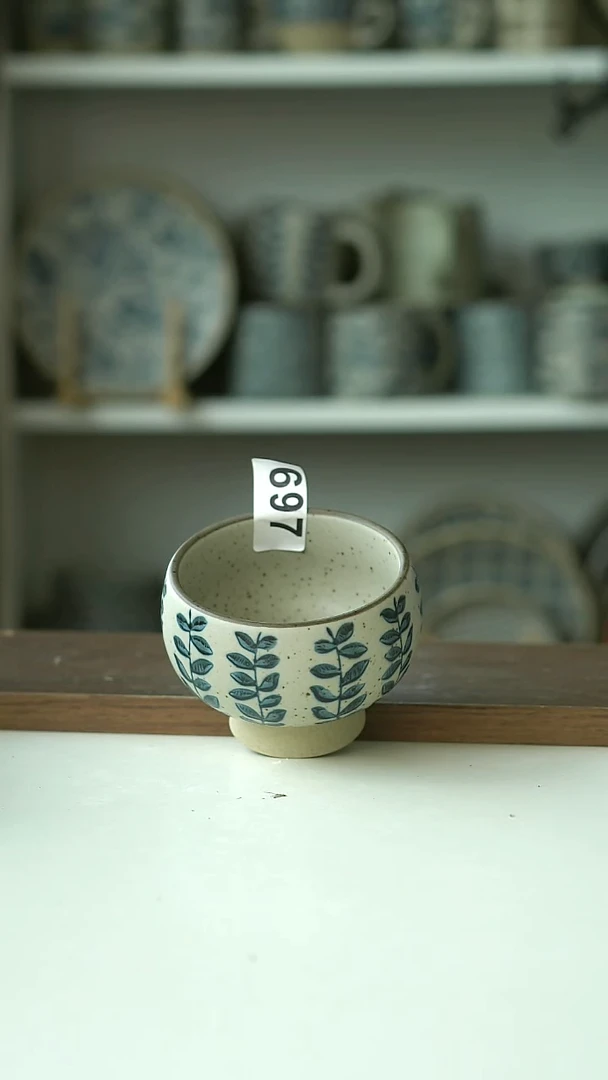 满*晴697瑕疵藤蔓蛋杯@4-2@