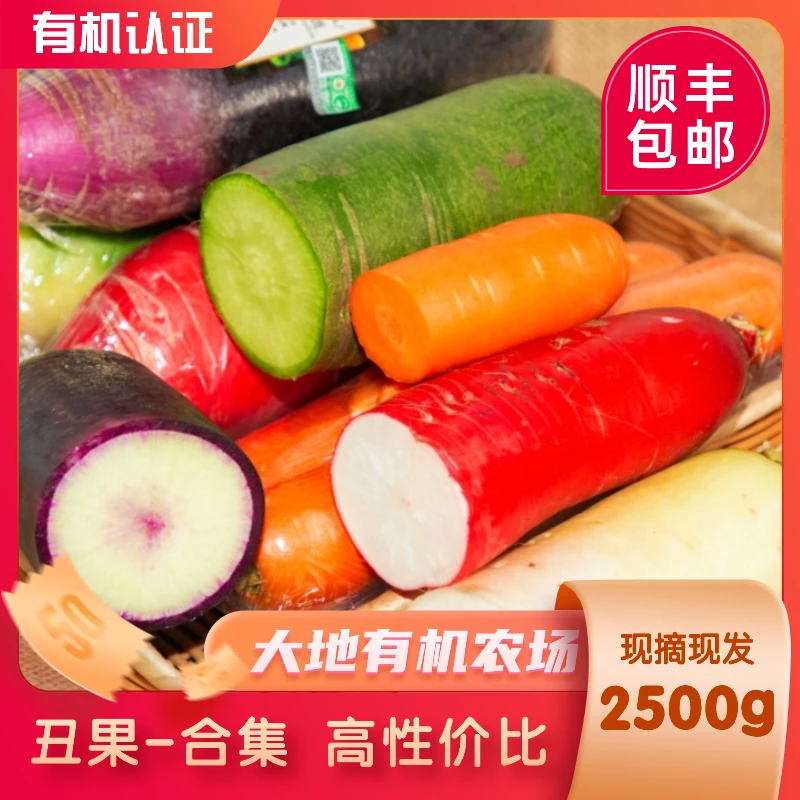 大地有机农场·有机萝卜|有瑕疵适合自吃有机认证无农药无新鲜蔬菜